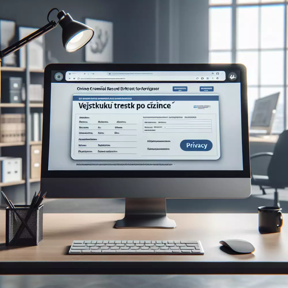 výpis z rejstříku trestů pro cizince online